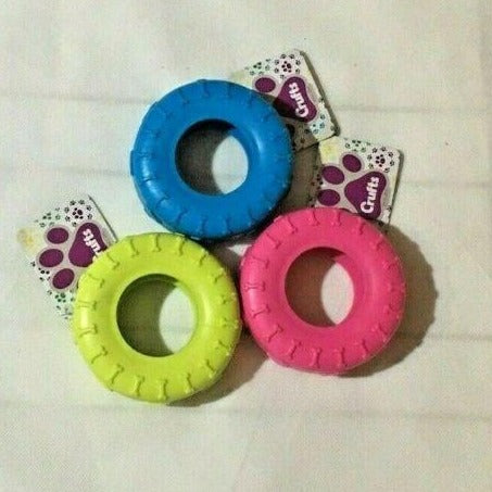 Dog Crufts Tyre Design Chew Toy