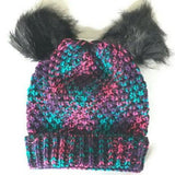 Girls Winter Hat Multi Black
