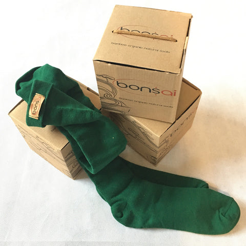 Ladies Welly Socks Bonsai Organic Green