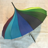 Ladies Pagoda Umbrella Rainbow Soake