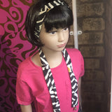 Jeans Bag Zebra Liberty Fabric Belt Head Band