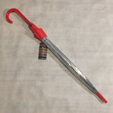 Ladies Umbrella Dome Clear Red SOAKE