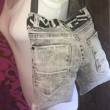 Jeans Bag Zebra Liberty Fabric Belt Head Band