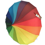 Ladies Pagoda Umbrella Rainbow Soake
