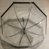 Ladies Umbrella Dome Clear Black SOAKE