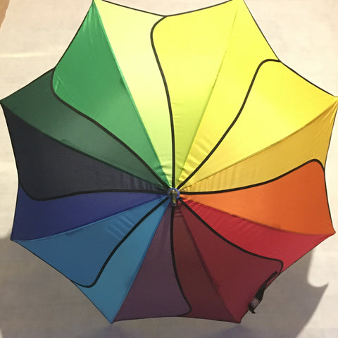 Ladies Swirl Umbrella Rainbow SOAKE