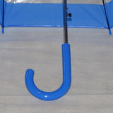 Ladies Umbrella Dome Clear Border Blue