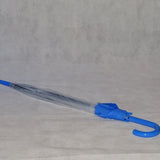 Ladies Umbrella Dome Clear Border Blue