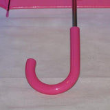 Ladies Umbrella Dome Clear Border Pink